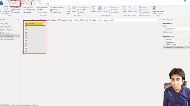 11.5 Left, Right and Mid Functions in Power BI (Power Query) | Power BI tutorial for beginners смотреть онлайн