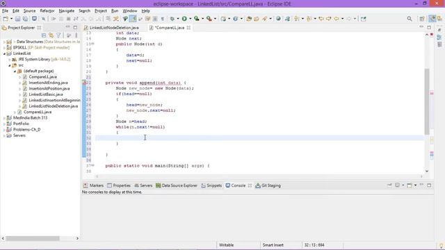 Compare Two LinkedLists | In Java without using Collections смотреть онлайн
