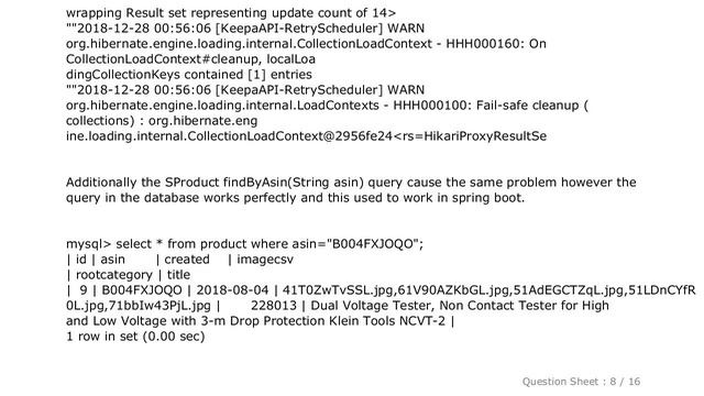 MySQL : What causes Spring Boot Fail-safe cleanup (collections) to occur смотреть онлайн