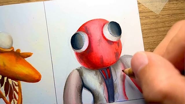 Drawing ROBLOX - RAINBOW FRIENDS in Poppy Play Time Styles смотреть онлайн