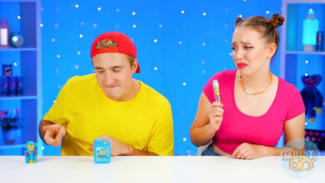 Desafío De Comida Azul #2 | Comiendo Solo Un Alimento De Color Por 24 Horas Por Multi DO Challenge