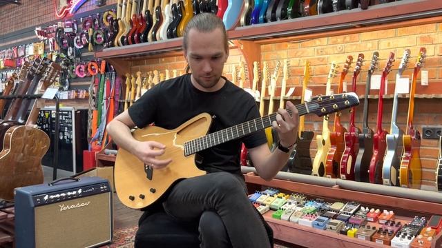 Обзор классической гитары с подключением Aria NXG-03 Natural | SKIFMUSIC.RU смотреть онлайн