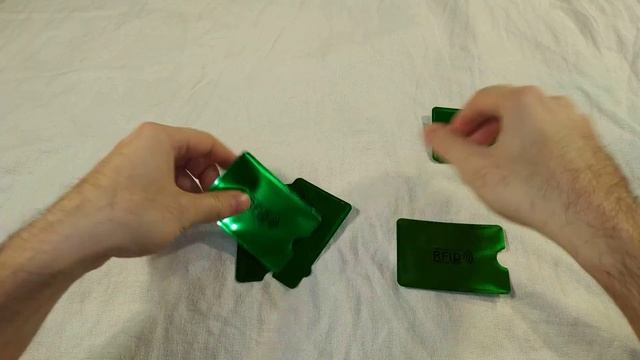 Чехол для банковских карт с RFID-защитой - Распаковка, обзор (с алиэкспресс) смотреть онлайн