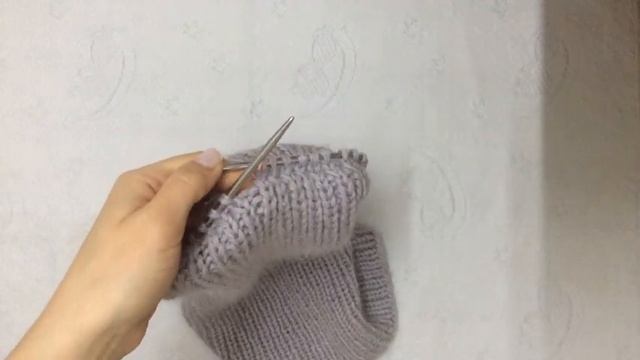 Шапка с двойным отворотом спицами из пуха норки/ангоры! Мастер-класс на шапку ТАКОРИ! смотреть онлайн