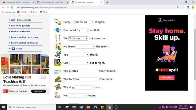 Inglés - Future simple смотреть онлайн