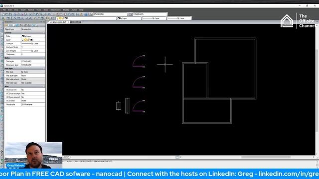 Basic 2D Floor Plan in FREE CAD software - nanocad смотреть онлайн