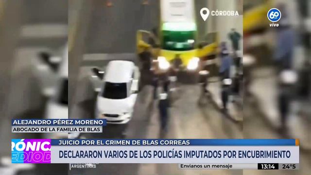 Juicio por Blas Correas: declararon más policías acusados de encubrimiento por el arma plantada смотреть онлайн