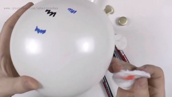 Как стереть Перманентный и Лаковый маркер с шара / How to remove permanent marker with balloon
