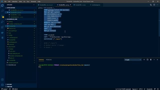 21 Comando "copy" en dockerfile, curso de docker para principiante смотреть онлайн