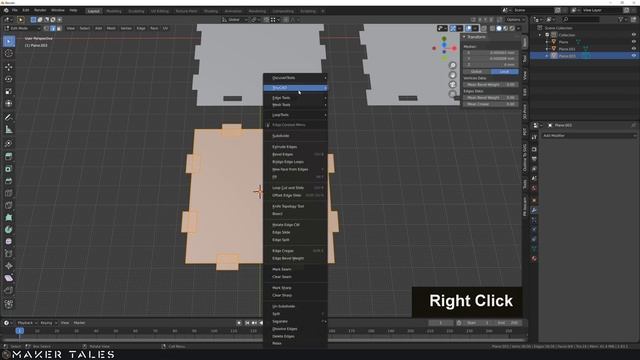 How To Design & Export A Laser Cutting File From Blender 2.83 | Tutorial |(Blender To Laser Cutter) смотреть онлайн