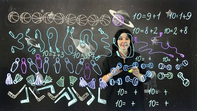 Состав числа 10. Аллозавр становится певцом. 1 класс. смотреть онлайн