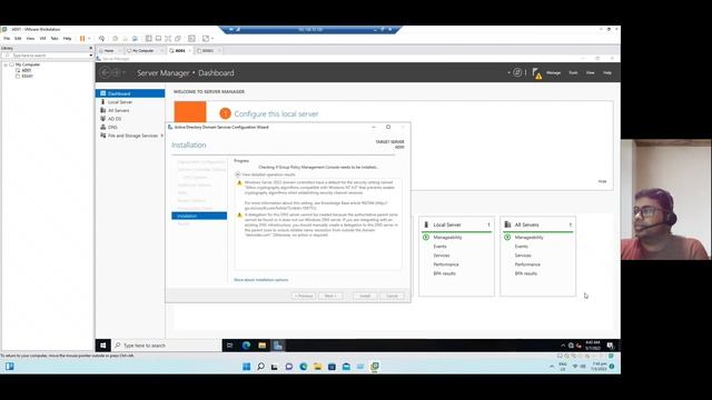 3. Configuring Windows Server 2022 Active Directory (AD): DNS, ADDS | Home Lab Tutorial смотреть онлайн