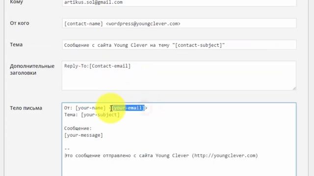 Настройка Contact Form 7. Полное описание настроек для форм, а так же фишки и дополнения смотреть онлайн