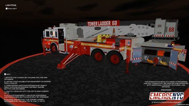 EmergeNYC Interactive Demo 1st Look: Firetruck Lights, Openable Compartment & Working Outriggers! смотреть онлайн