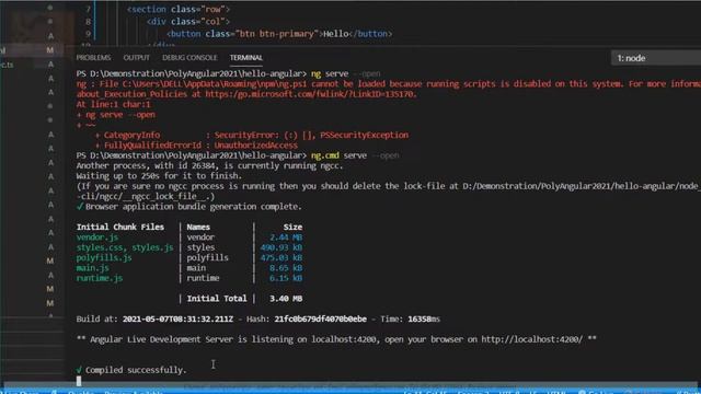 Mở dự án Angular trong VSCode, tích hợp Bootstrap và hiển thị thông tin Product смотреть онлайн