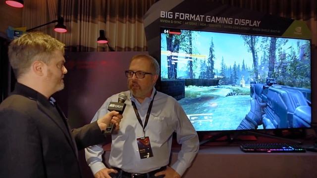 ASUS ROG Swift PG65 65-Inch 4K HDR 120 Hz G-SYNC Gaming Monitor at CES 2018 смотреть онлайн