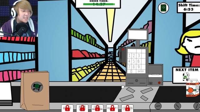 CASHIER SIMULATOR, PAPER OR PLASTIC? | Shoppy Mart смотреть онлайн