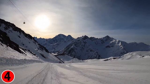 Эльбрус / Трассы Эльбруса / Полный скоростной спуск смотреть онлайн