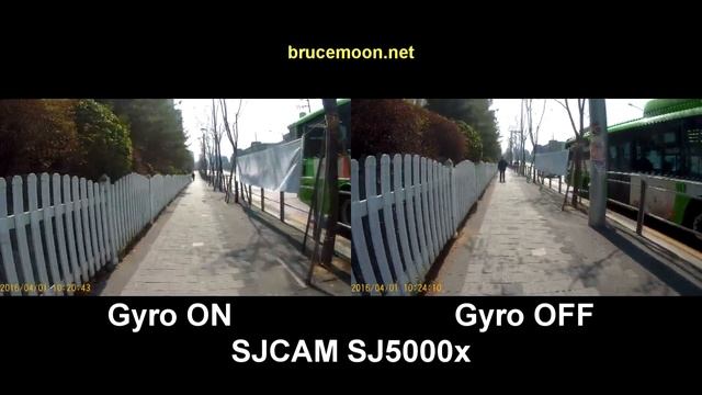 SJCAM SJ5000x Gyro on vs off comparison #2 смотреть онлайн