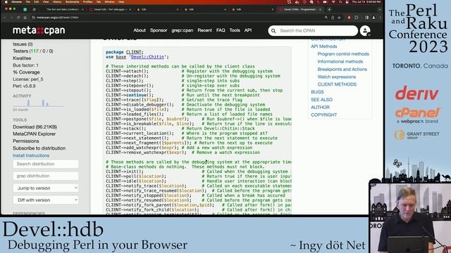 Devel::hdb - Debugging Perl in your Browser - Ingy döt؜؜ Net­ - TPRC 2023 смотреть онлайн
