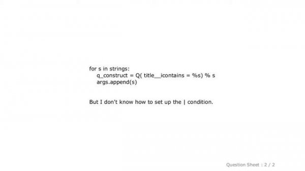 Django : Constructing Django filter queries dynamically with args and kwargs