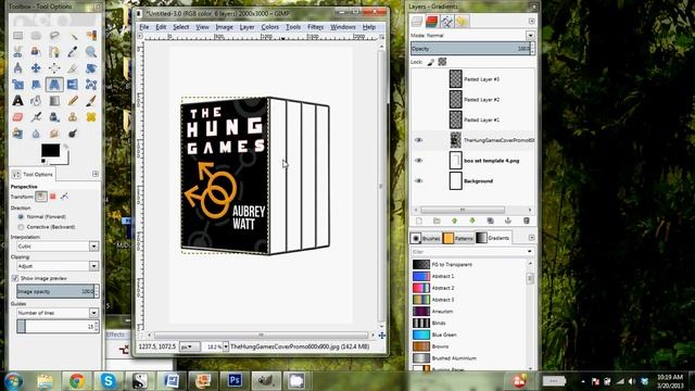 GIMP 3D Book Boxed Set Template Tutorial смотреть онлайн
