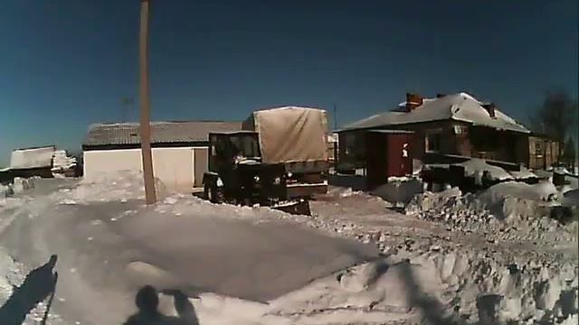 самодельный трактор\чистка снега\ смотреть онлайн