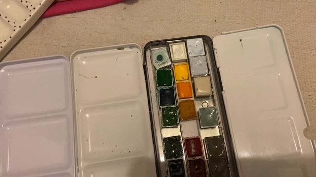 Setting up my 2 watercolour palettes смотреть онлайн