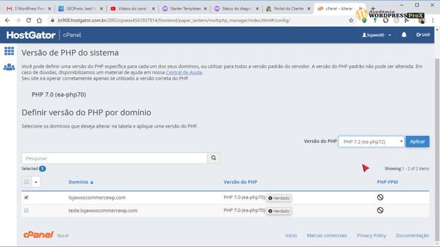 Como Saber e Mudar a Versão do PHP do Wordpress Através do cPanel da Sua Hospedagem смотреть онлайн