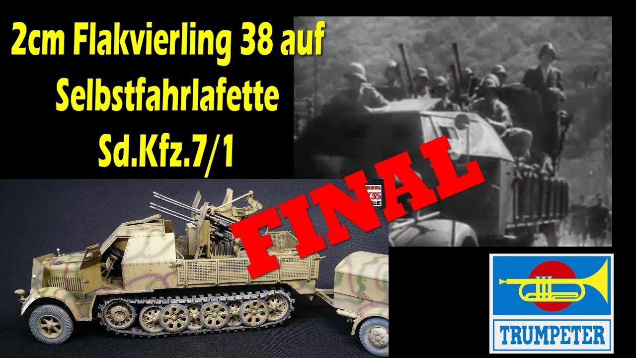 Постройка/building Flakvierling 38 Auf Selbstfahrlafette (Sd.Kfz.7/1) ч.10