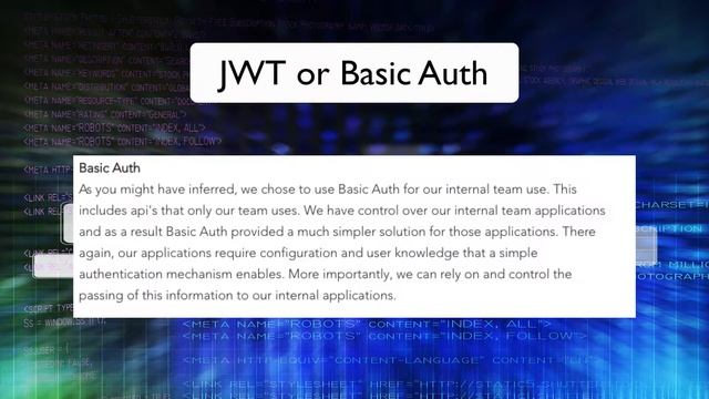 JWT's vs Basic Auth смотреть онлайн