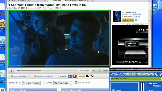 Screen Recorder - How to Record/Capture/Save Imeem/MySpace Videos Using Replay Video Capture смотреть онлайн