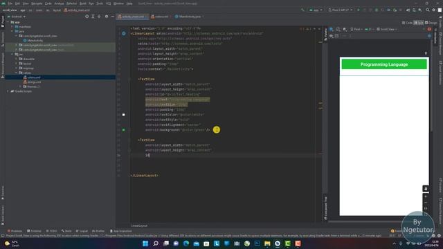 How to make scroll view in Android Studio || Android Studio Tutorial смотреть онлайн