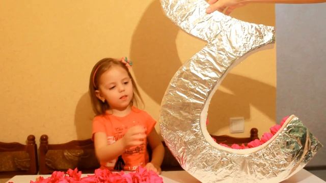 Объемная цифра из гофрированной бумаги ПОДЕЛКИ Своими Руками смотреть онлайн