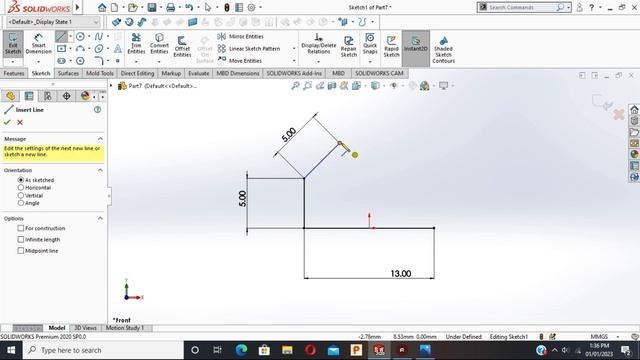 Solidworks For Beginners | Solidworks Sketch 2D Drawing | Solidworks Tutorial - Video 7 смотреть онлайн