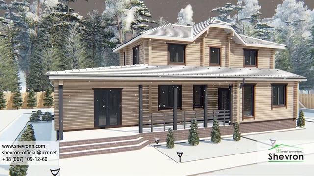 D009 Дом Броды - проект деревянного дома смотреть онлайн