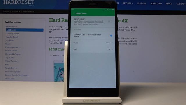 Power Saving Mode in XIAOMI Redmi Note 4X - Extend Battery Life смотреть онлайн