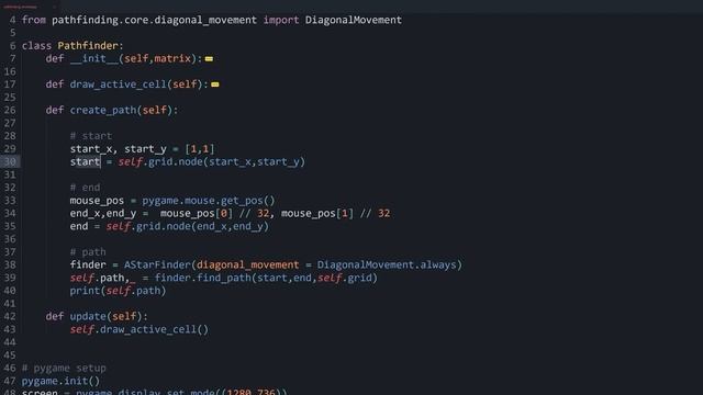 Easy Pathfinding In Python [almost Without Math]