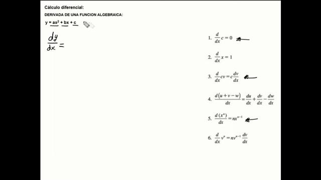 Cálculo diferencial - Derivadas algebraicas - Derivada de ax^2 - bx + c смотреть онлайн