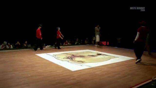 Juste Debout 2008 - Locking -  P.Lock & J.Soul Vs. Seiji & Youraki ( Part. 2 )