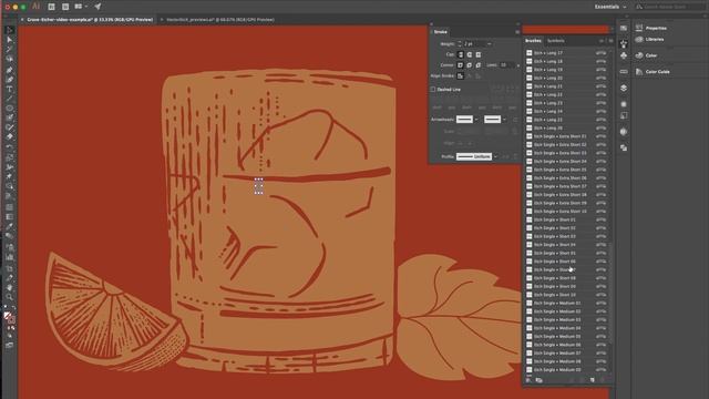 How to Create an Engraving Illustration in Adobe Illustrator смотреть онлайн