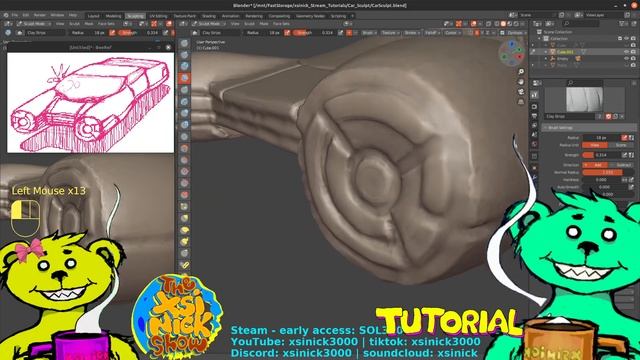 xsinick - Game Art 3D Design Chat | #sculpting #blender #3dcoat #art #krita #gimp #music #anime #ai смотреть онлайн
