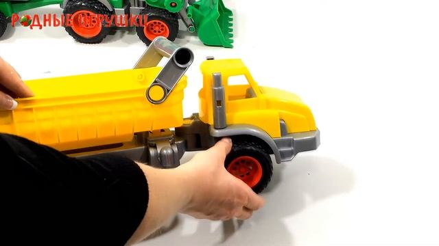Игрушка трехосный самосвал КонсТрак Артикул 37725 смотреть онлайн
