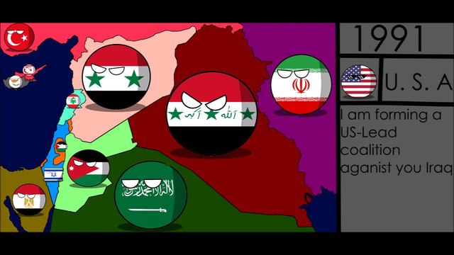 The Persian Gulf War in Countryballs смотреть онлайн