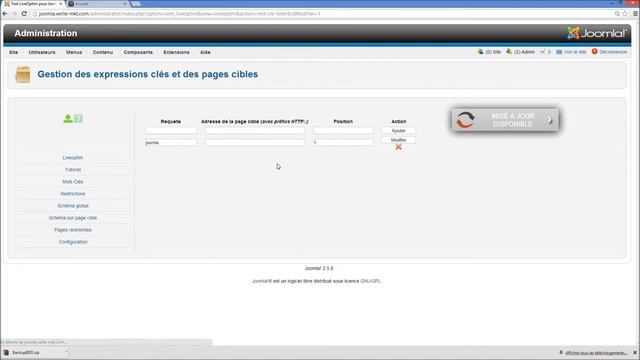 SEO Joomla vidéo tuto - Extension et Plugin LiveOptim смотреть онлайн