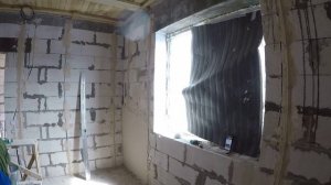 Штукатурка стен по маякам в доме из газобетона