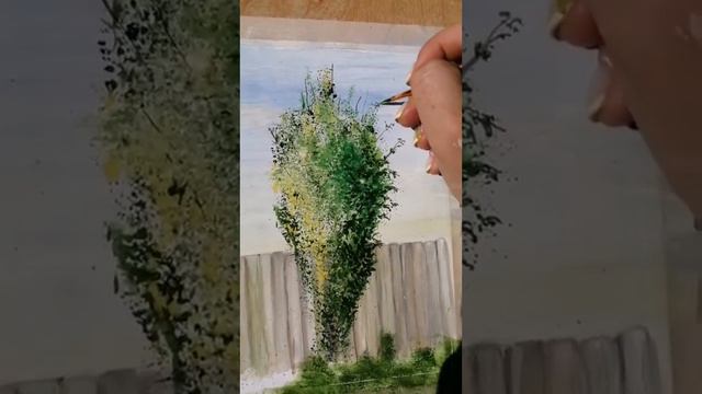 А нарисую ка я.... ДЕРЕВО 😊 смотреть онлайн