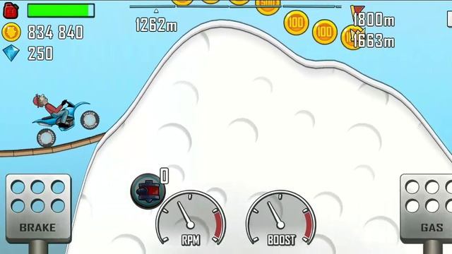 motorcycle?️ in winter❄️. Hill Climb Racing. Зимой на мотоцикле. смотреть онлайн