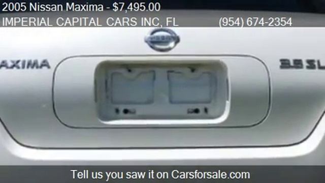 2005 Nissan Maxima 3.5 SL/ LEATHER/ PREMIUM SOUND/ LOADED fo смотреть онлайн