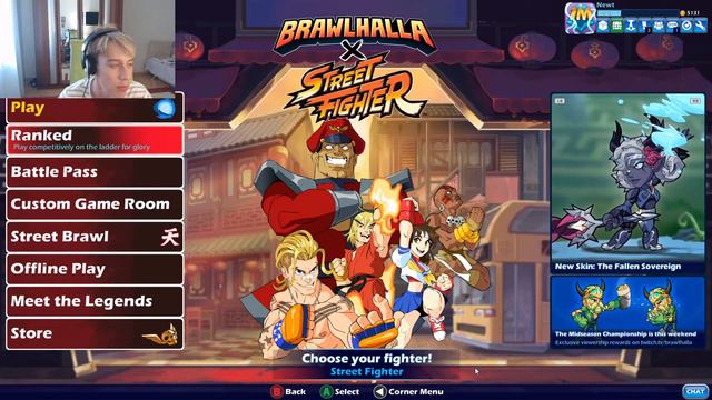 Это Бравлхалла, но я играю на геймпаде со сломанной рукой! | Brawlhalla